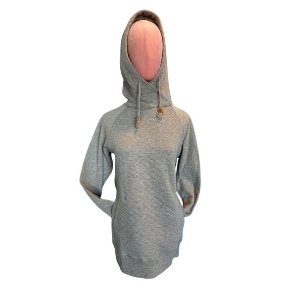 NWT Tentree Burney Hoodie Sweatshirt 60% Org Cotton Quilted Body Hood Pocket XS - Picture 1 of 7